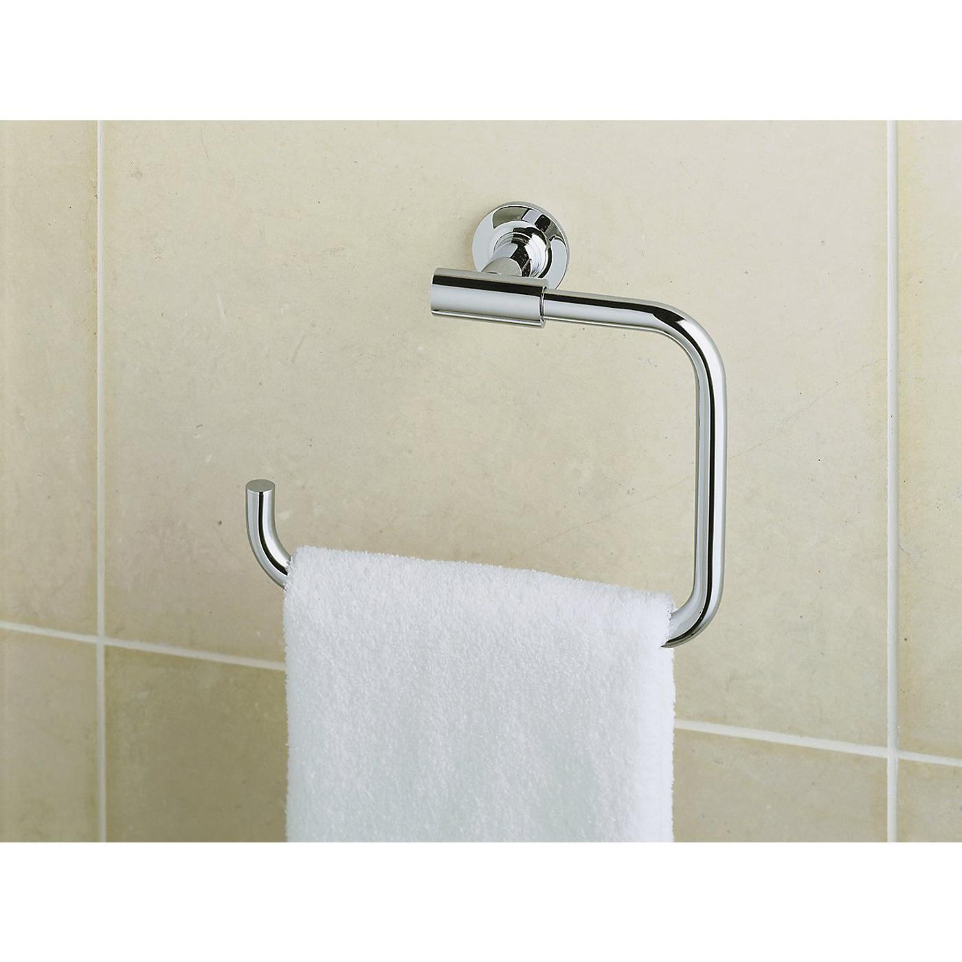 Kohler® Purist® K-14441-CP Towel Ring, 7 in OAH, 3-1/4 in OAW, Brass thumbnail 4