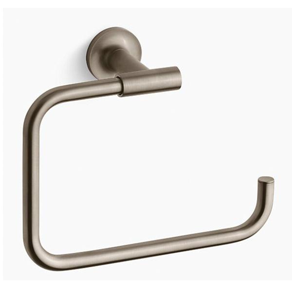 Kohler® Purist® K-14441-BV Towel Ring, 7 in OAH, 3-1/4 in OAW, Brass thumbnail 3
