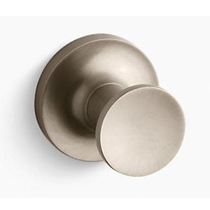 Kohler® Purist® K-14443-BV Robe Hook, 38 lb Capacity, 1-3/4 in W, 1-7/8 in H, Brass, Vibrant® Brushed Bronze