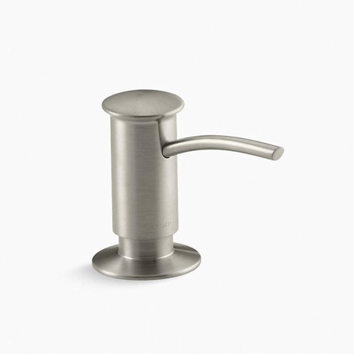 Kohler® K-1895-C-BN Soap/Lotion Dispenser, 16 oz Capacity, Deck Mounting, Brass, Vibrant® Brushed Nickel