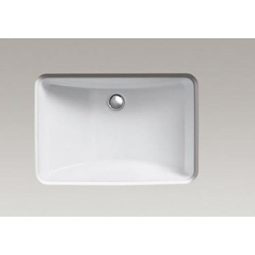 Kohler® Ladena® K-2214-7 Bathroom Sink, Rectangular, Vitreous China, Black thumbnail 3