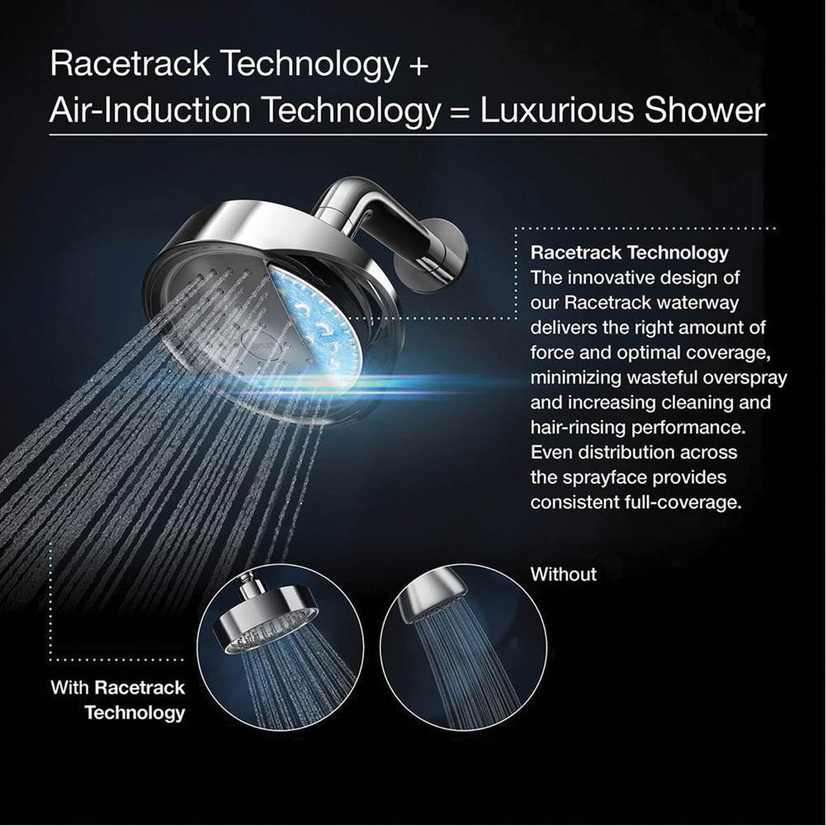 Kohler® Purist® K-22166-2MB Hand Shower, 5 in Spray Face, Full Coverage, Pulsating Massage, Silk Spray, 2.5 gpm thumbnail 2