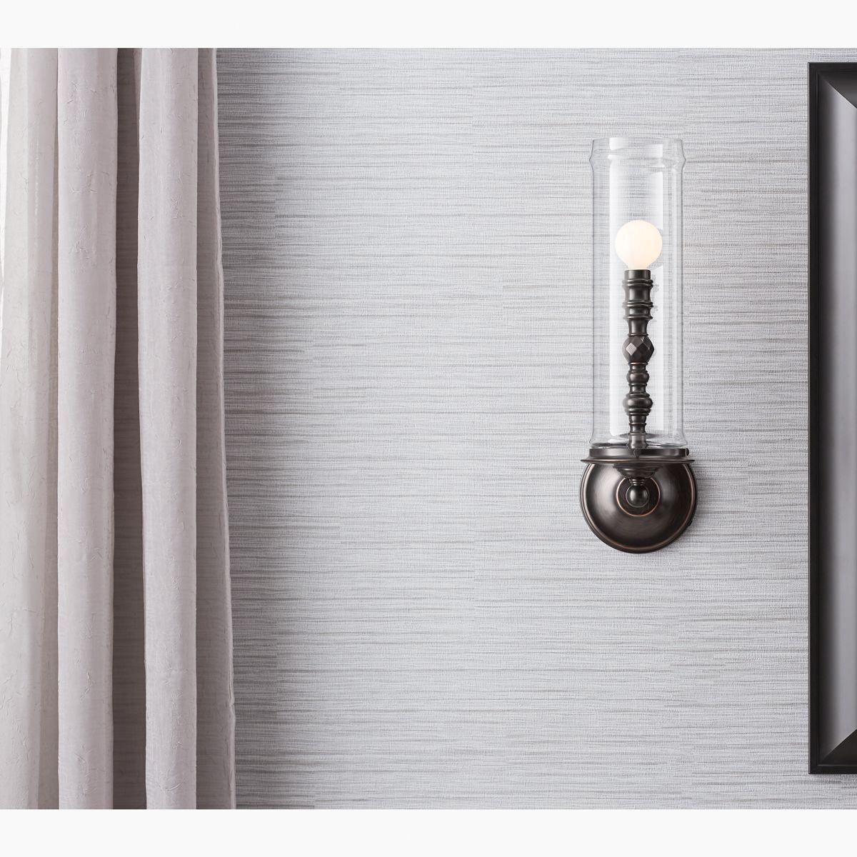 Kohler® Damask® K-22545-SC01-CPL Sconce, 60 W Fixture, 120 V, 1-Bulb, 450 Lumens, 3000 K, Brass Fixture thumbnail 2