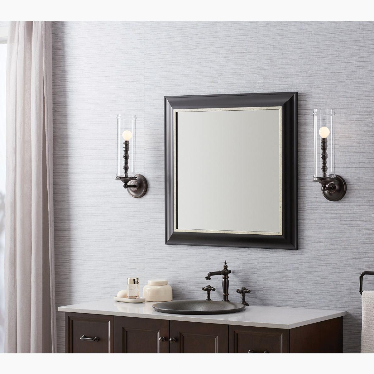 Kohler® Damask® K-22545-SC01-CPL Sconce, 60 W Fixture, 120 V, 1-Bulb, 450 Lumens, 3000 K, Brass Fixture thumbnail 4
