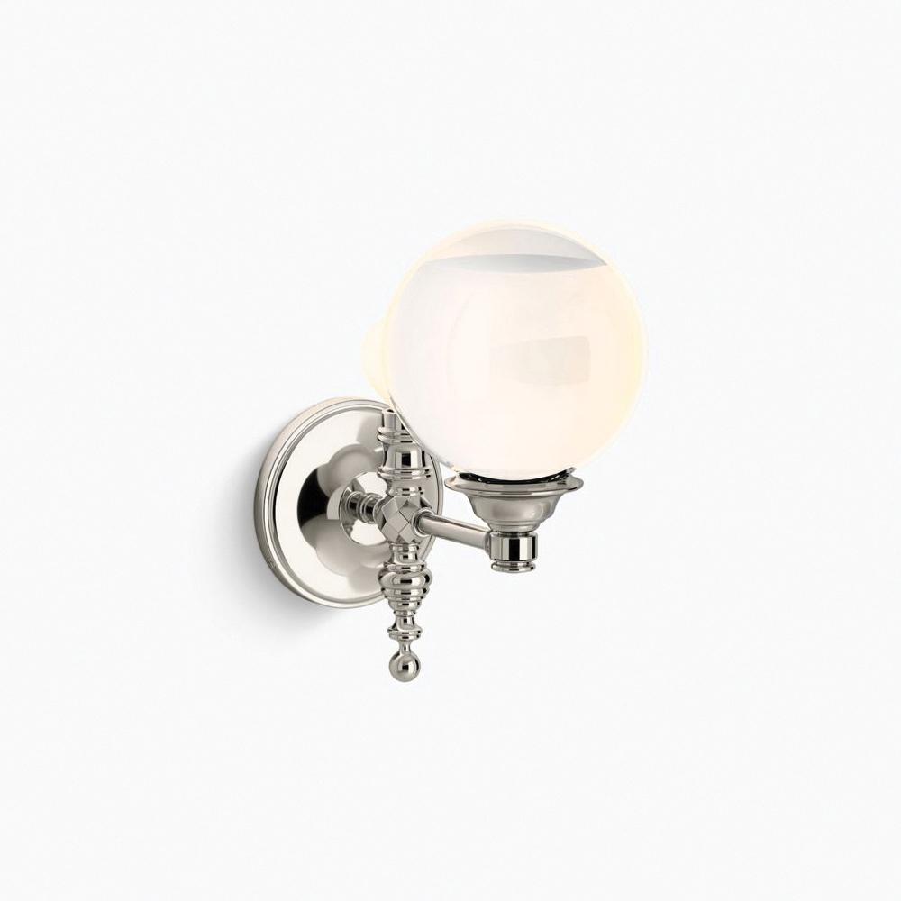 Kohler® Damask® K-22546-SC01-SNL Lacemaker Sconce, 60 W Fixture, 120 V, 1-Bulb, 450 Lumens, 2300 K, Brass Fixture thumbnail 2