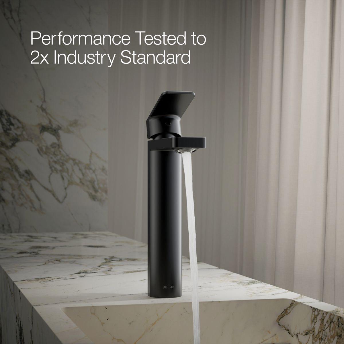 Kohler® Parallel® K-23475-4-BL Bathroom Sink Faucet, 1-Handle, Deck, Single-Handle, Matte Black thumbnail 3