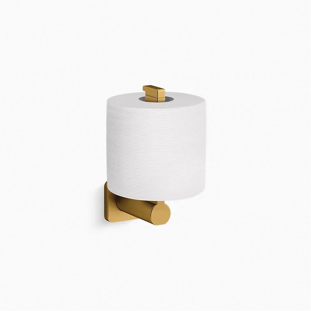 Kohler® K-23528-2MB Pivoting Toilet Paper Holder, Stainless Steel/Zinc, Vibrant® Brushed Moderne Brass