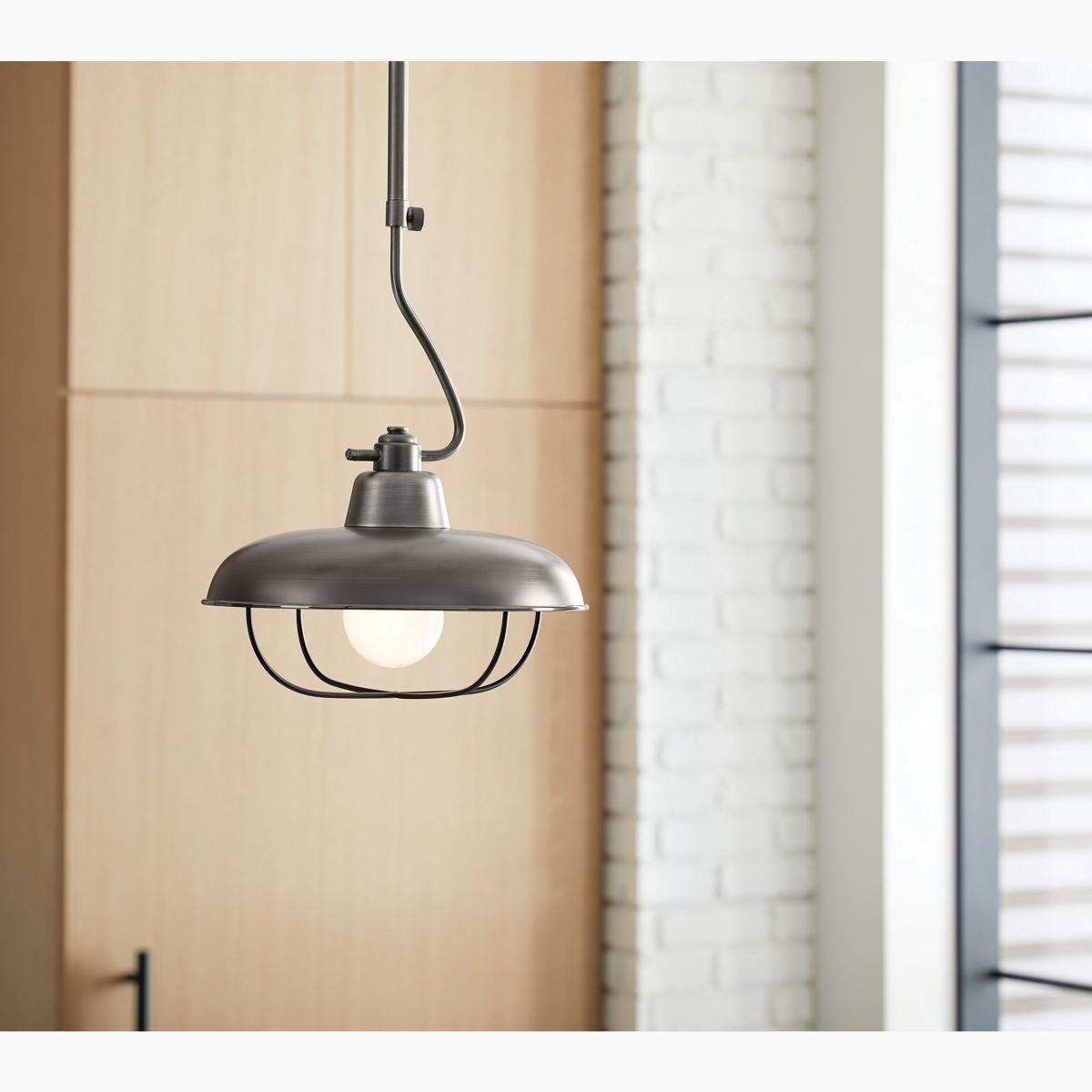 Kohler® Modern Farm K-23663-PE01-BGL Pendant Light, 60 W Fixture, 120 V, Incandescent Bulb, 1-Bulb, Steel Fixture thumbnail 2