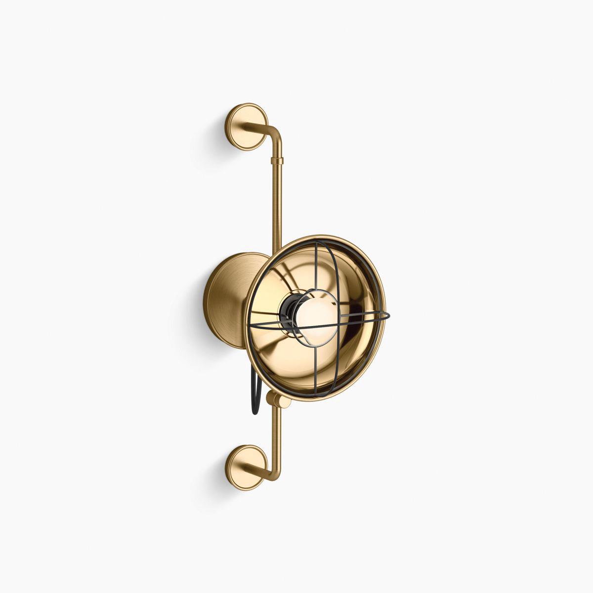 Kohler® Modern Farm K-23667-SC01-BGL Sliding Sconce, 120 V, LED Bulb, 1-Bulb, Steel Fixture, Wall Mounting
