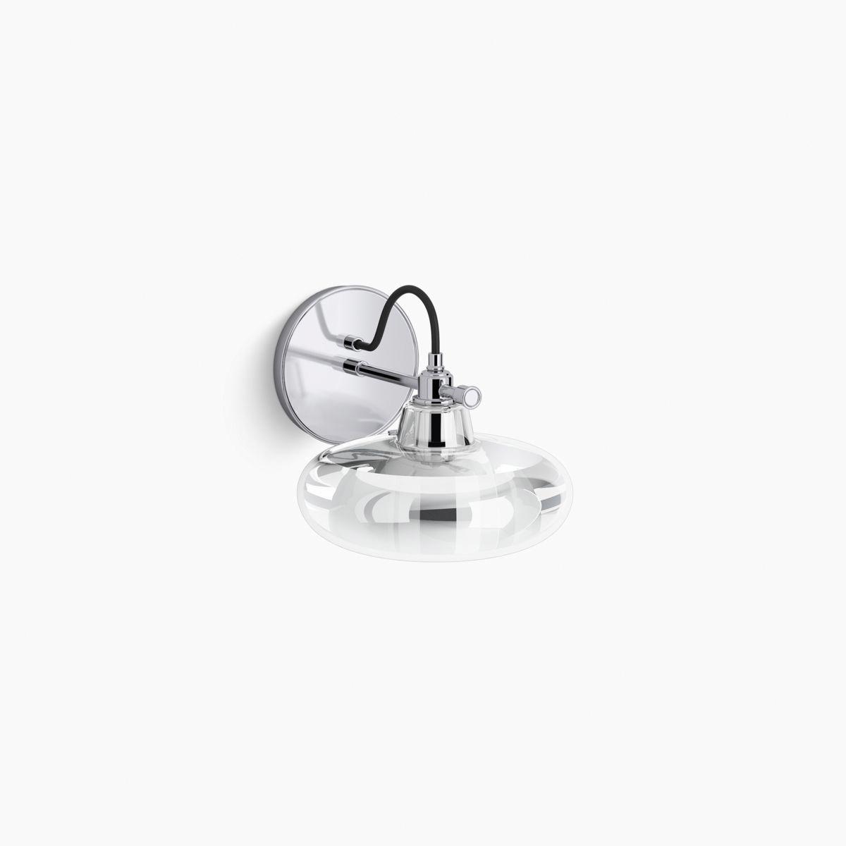 Kohler® Modern Farm K-23669-SC01-CPL Lacemaker Sconce, 60 W Fixture, 120 V, 1-Bulb, Steel Fixture, Wall Mounting