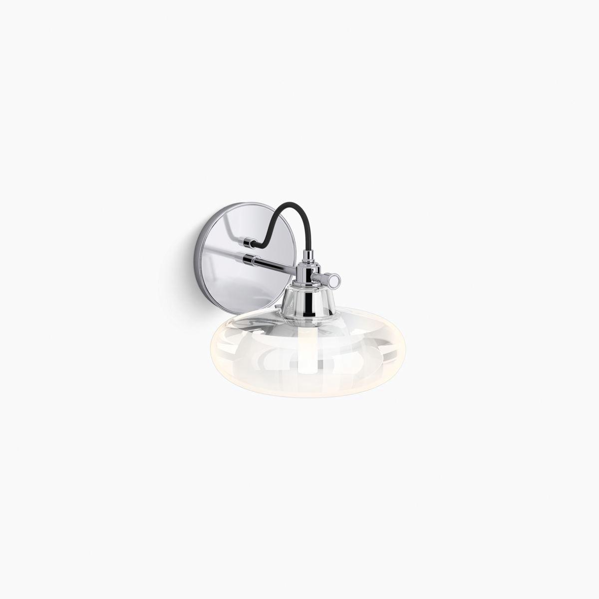 Kohler® Modern Farm K-23669-SC01-CPL Lacemaker Sconce, 60 W Fixture, 120 V, 1-Bulb, Steel Fixture, Wall Mounting thumbnail 4