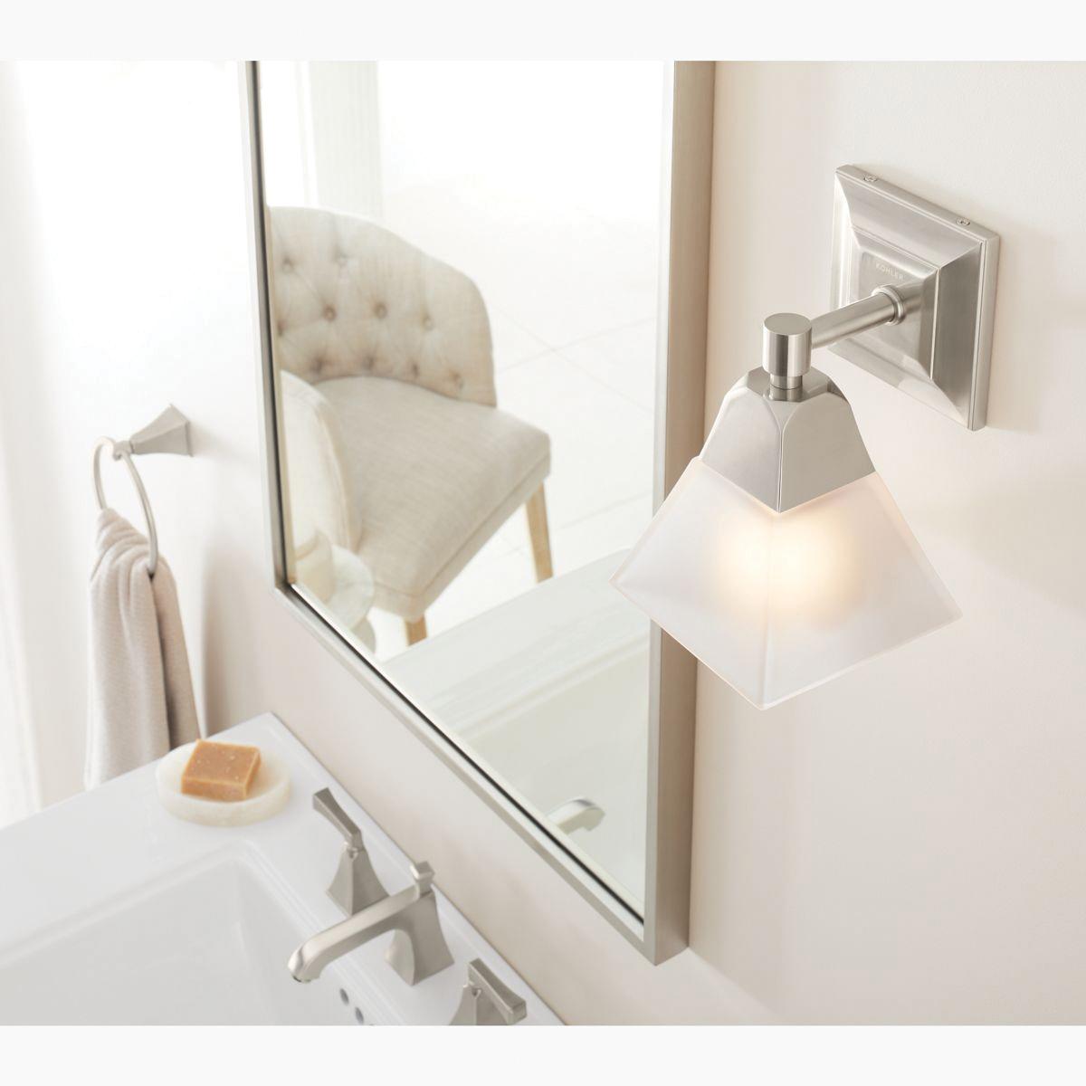 Kohler® Memoirs® K-23686-SC01-BNL Sconce, 60 W Fixture, 120 V, 1-Bulb, 800 Lumens, 3000 K, Brass Fixture thumbnail 2