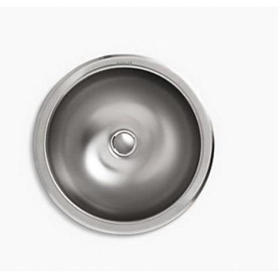 Kohler® Bolero® K-2610-SU-NA Bathroom Sink, Round, Stainless Steel, Satin thumbnail 3