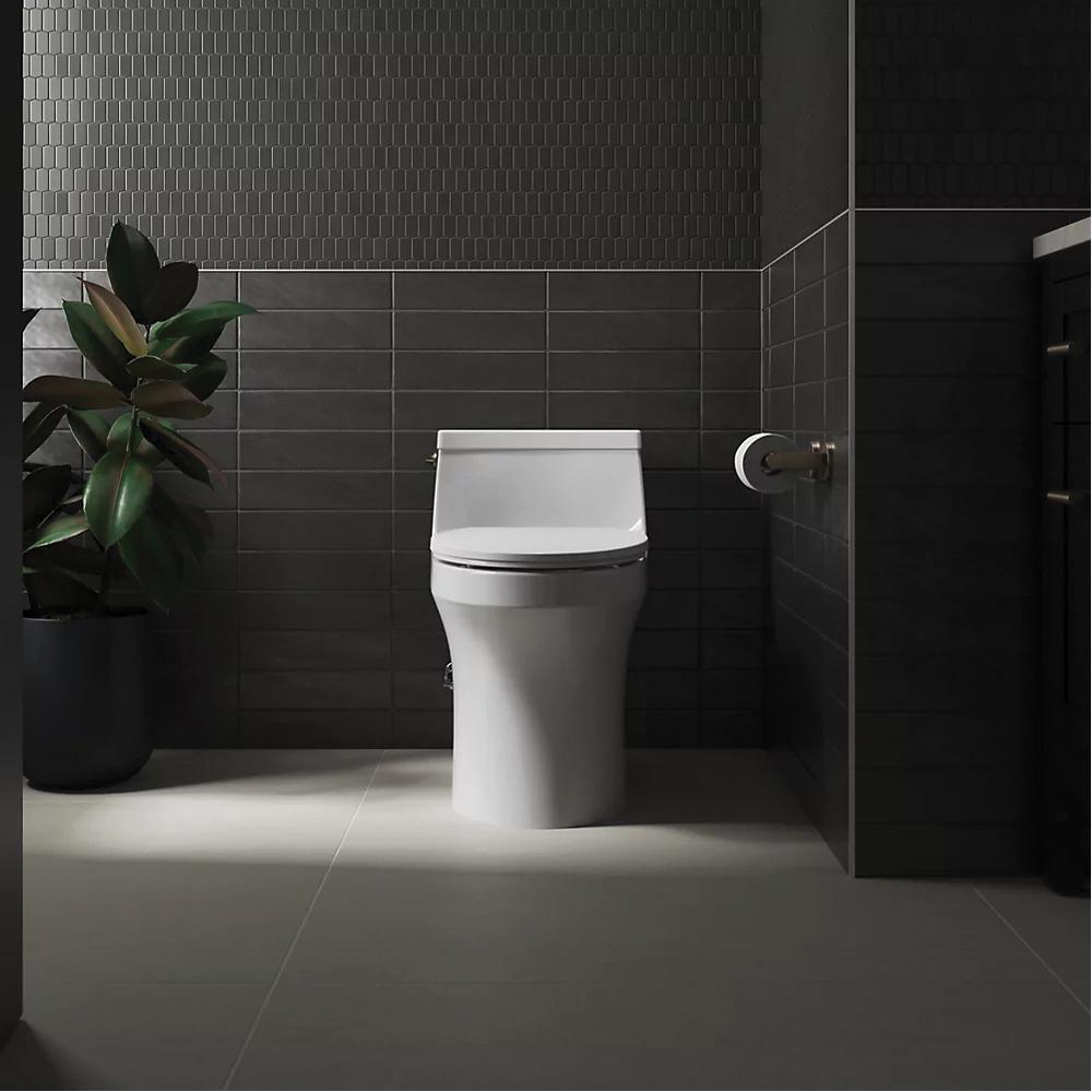 Kohler® Glissade® K-27331-0 Toilet Seat, Contemporary, Elongated, Plastic, White, 19-7/8 in H x 14-3/4 in W