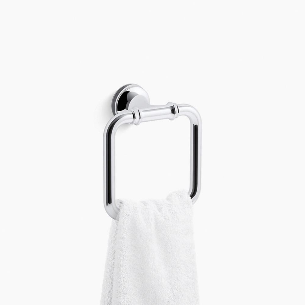 Kohler® Bellera® K-27386-CP Towel Ring, 6-11/16 in L Bar, 7-5/8 in OAH, Zinc