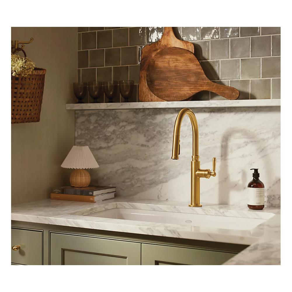 Kohler® Edalyn™ by Studio McGee K-28358-BL Kitchen Sink Faucet, Touch, Deck, Pull-Down, Matte Black