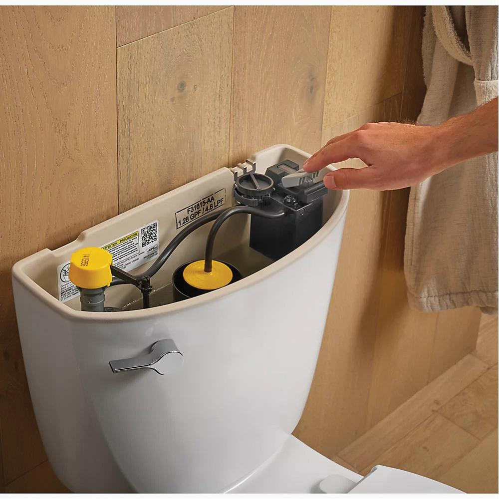 Kohler® Cimarron® K-31618-0 Toilet Tank, 1.28 gpf Flush Rate, Left Hand Trip Lever, White thumbnail 2