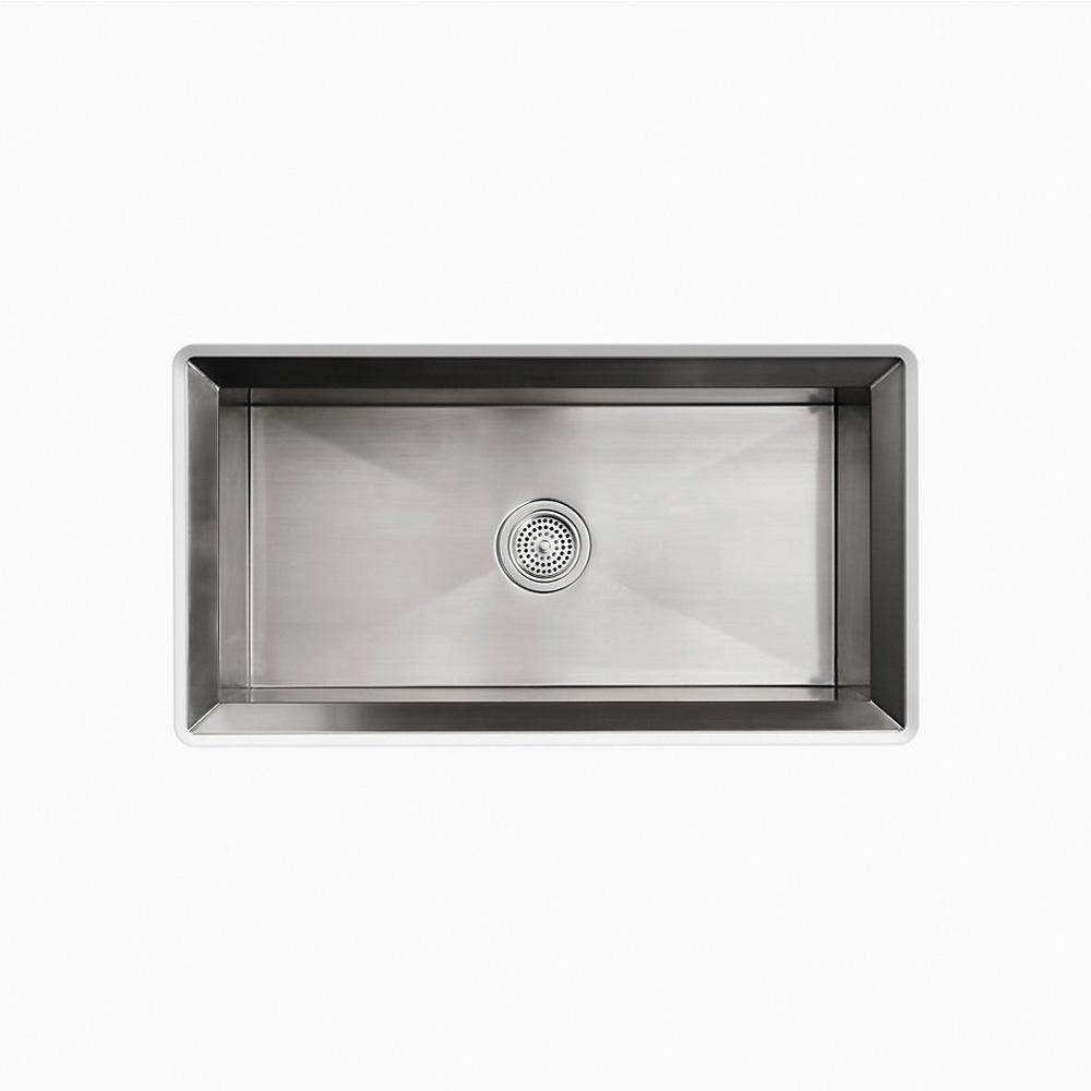 Kohler® Poise® K-3387-NA Kitchen Sink, Rectangular, Stainless Steel