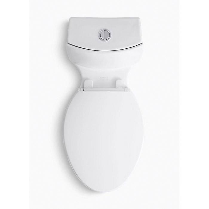 Kohler Saile&reg; K-3564 Dual Flush System Top Trip Lever Vitreous China One-Piece Toilet, 1.6 gpf/0.8 gpf, White
