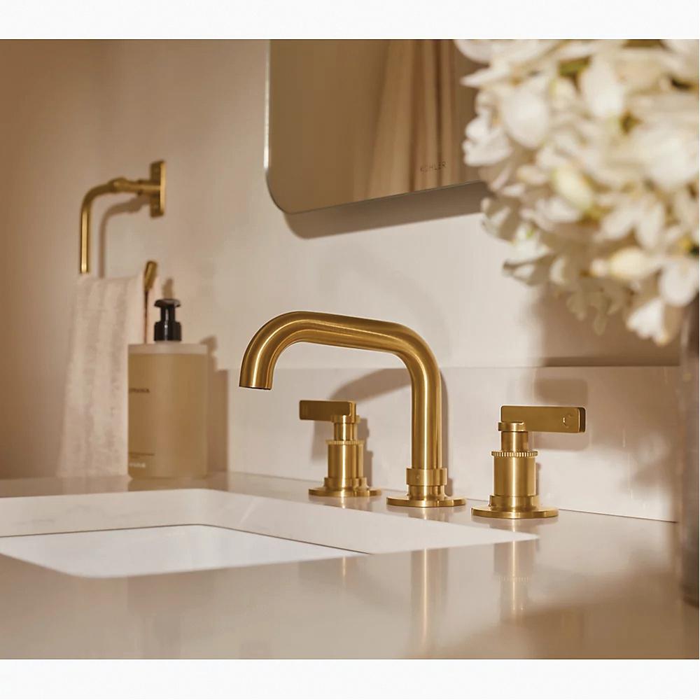 Kohler® Castia™ by Studio McGee K-35908-4-2MB Bathroom Sink Faucet, 2-Handle, Deck, Widespread, Touch-Activated