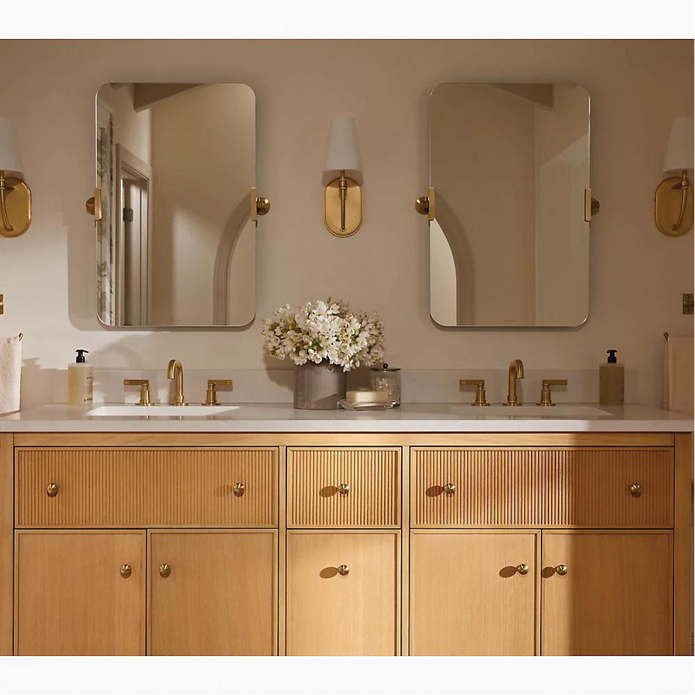 Kohler® Castia™ by Studio McGee K-35908-4-2MB Bathroom Sink Faucet, 2-Handle, Deck, Widespread, Touch-Activated thumbnail 4