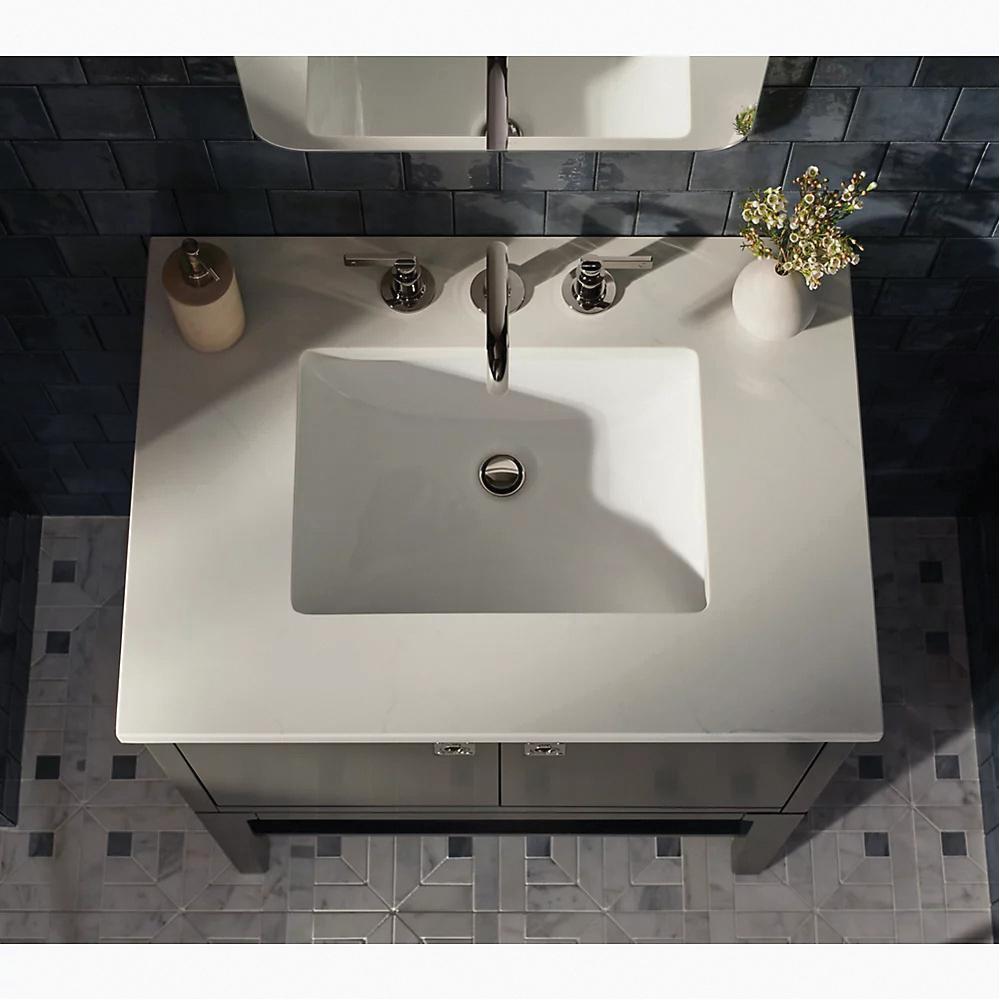 Kohler® Castia™ by Studio McGee K-35908-4-BN Bathroom Sink Faucet, 2-Handle, Deck, Widespread, Touch-Activated thumbnail 3