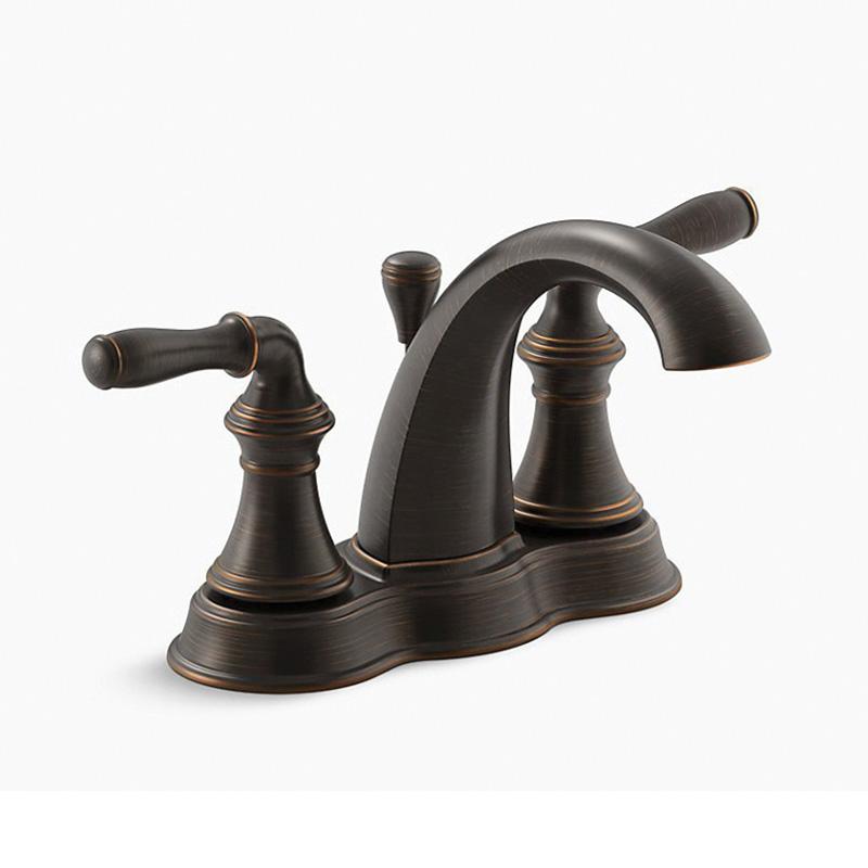 Kohler® Devonshire® K-393-N4-2BZ Bathroom Faucet, 2-Handle, Deck, Centerset, Pop-Up, Oil-Rubbed Bronze thumbnail 2