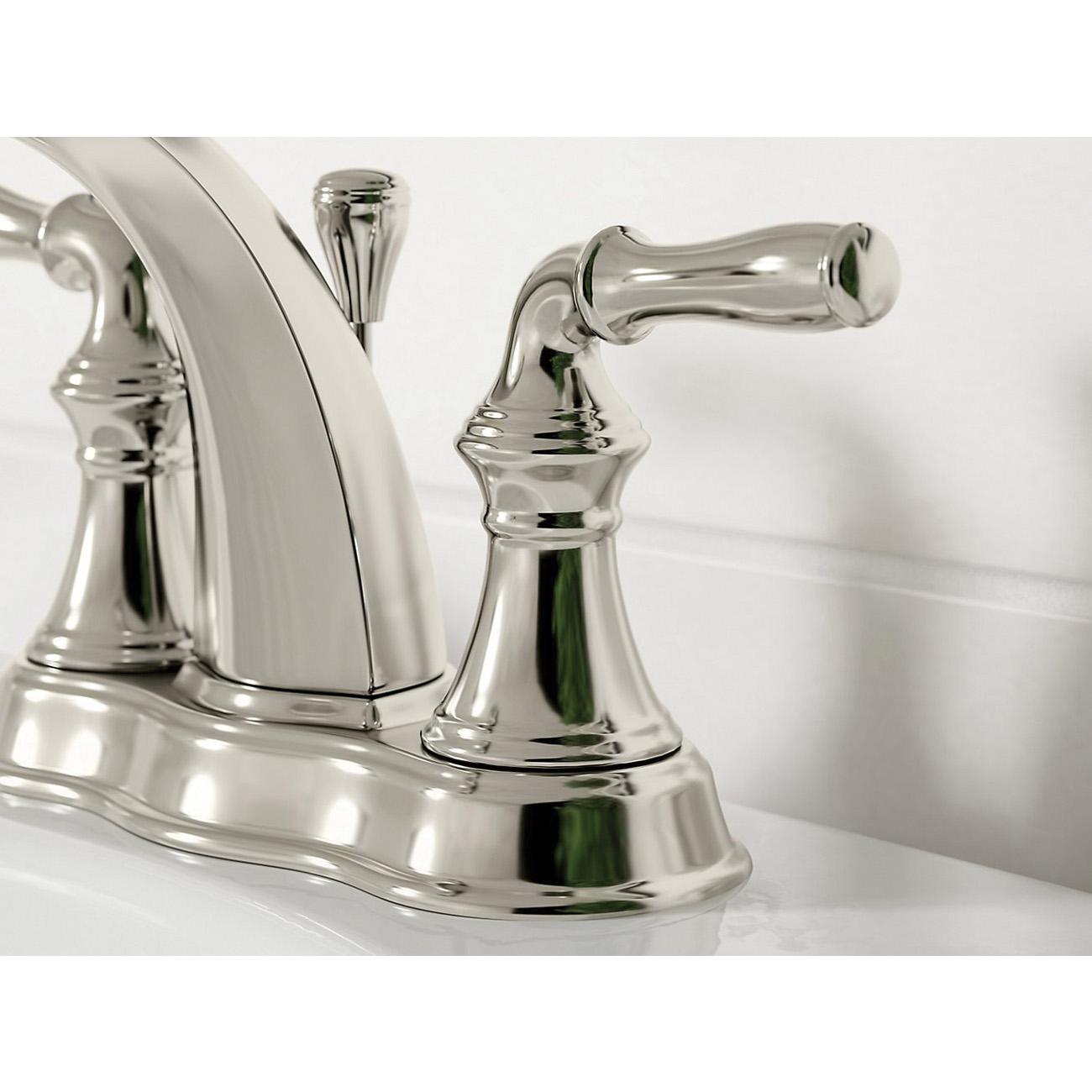 Kohler® Devonshire® K-393-N4-CP Bathroom Faucet, 2-Handle, Deck, Centerset, Pop-Up, Polished Chrome thumbnail 3