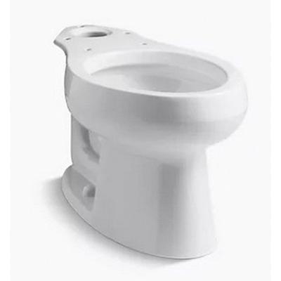 Kohler® K-4198-0 Toilet Bowl, Elongated, 1.6 gpf Flush Rate, 12 in Rough-In, Floor Mounting, Vitreous China