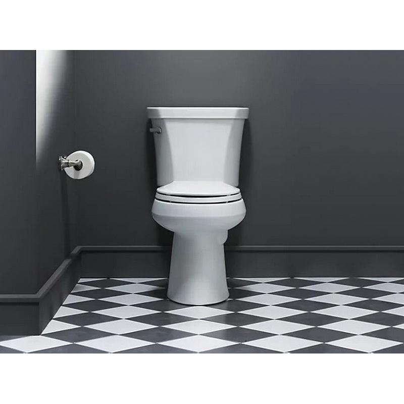 Kohler® Highline® Comfort Height® K-4199-96 Toilet Bowl, Elongated, 1.28 to 1.6 gpf Flush Rate, 12 in Rough-In, Biscuit thumbnail 2