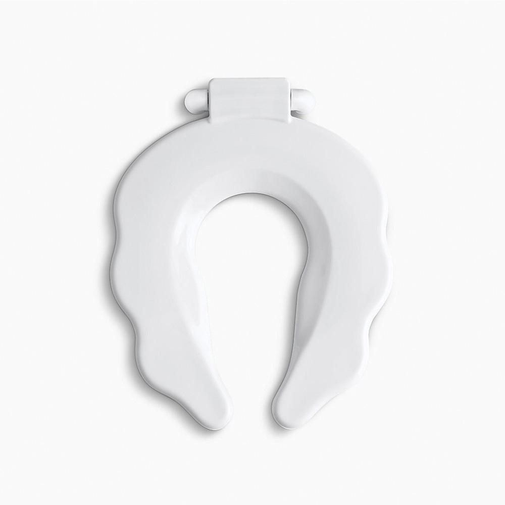 Kohler® Primary™ K-4686-A-0 Toilet Seat, Round, Plastic, White, 1-1/8 in H x 14-7/16 in W x 17-3/4 in D, Commercial thumbnail 2