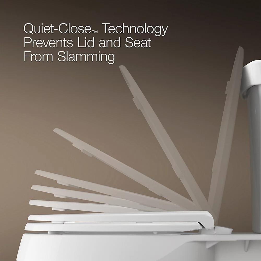 Kohler® Reve® K-4777-0 Toilet Seat, Elongated Closed Front, White, 27-1/4 in L x 14-3/8 in W x 28 in H thumbnail 2