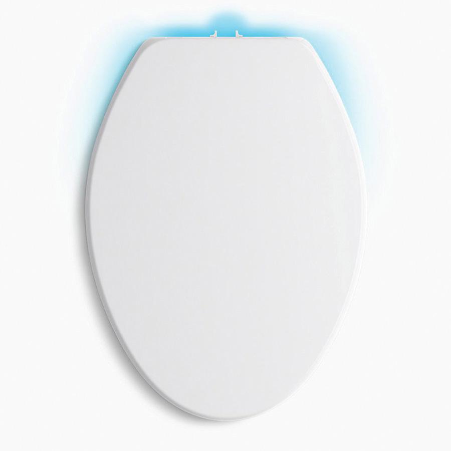 Kohler® Purefresh® K-5588-0 Toilet Seat, Elongated, Plastic, White, 7/8 in H x 14-3/16 in W x 19-3/16 in D thumbnail 4