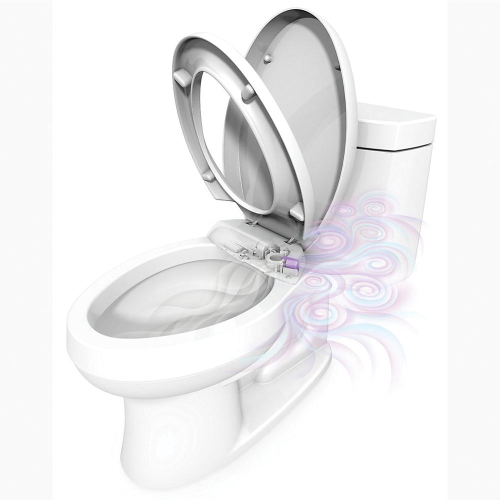 Kohler® Purefresh® K-5589-0 Toilet Seat, Round, Plastic, White, 2-1/2 in H x 14-3/16 in W x 17-3/16 in D thumbnail 2