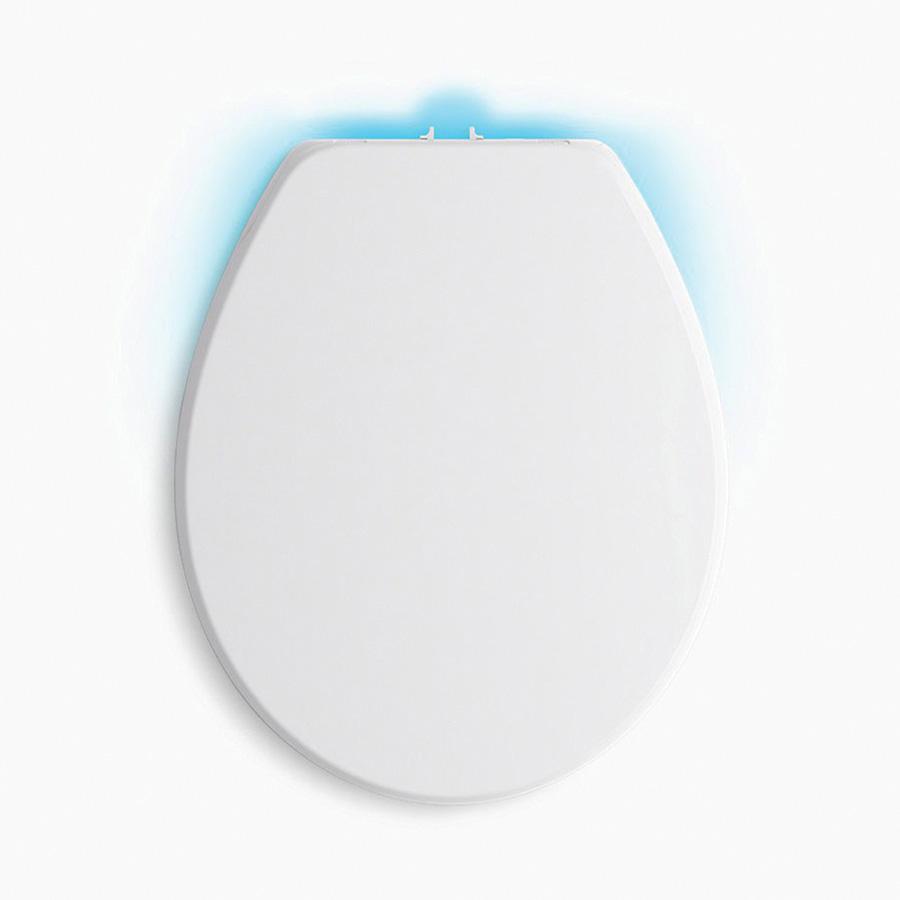 Kohler® Purefresh® K-5589-0 Toilet Seat, Round, Plastic, White, 2-1/2 in H x 14-3/16 in W x 17-3/16 in D