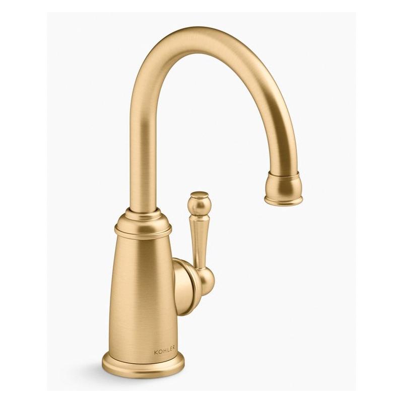 Kohler® Wellspring® K-6666-AG-2MB Beverage Faucet, Deck, 1-Handle, Vibrant® Brushed Moderne Brass thumbnail 3