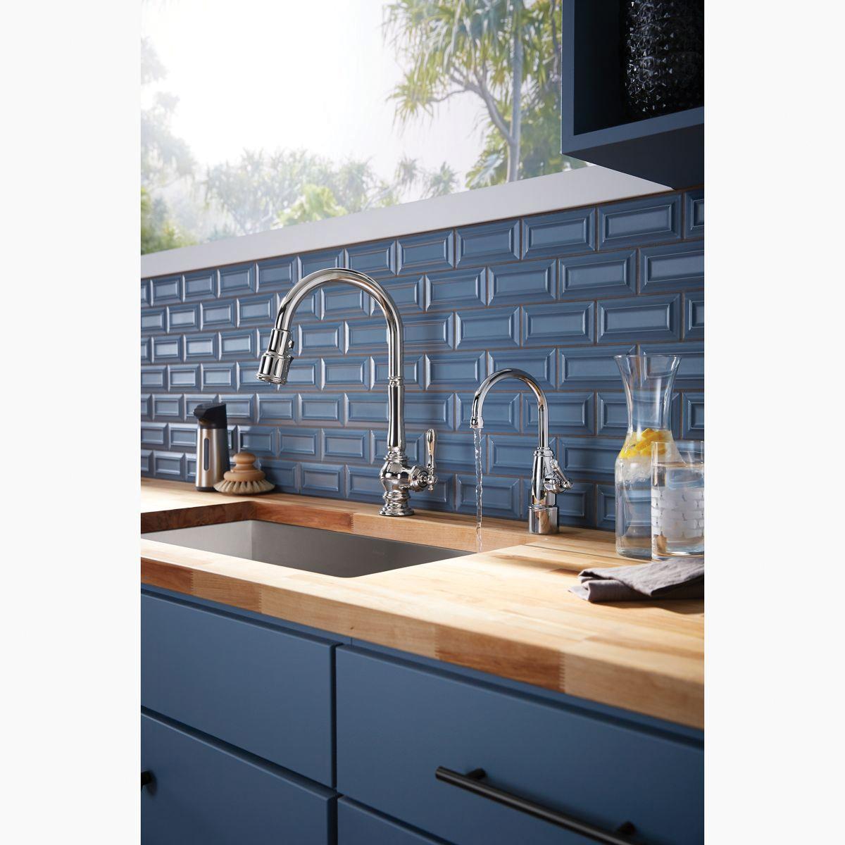 Kohler® Wellspring® K-6666-AG-2MB Beverage Faucet, Deck, 1-Handle, Vibrant® Brushed Moderne Brass