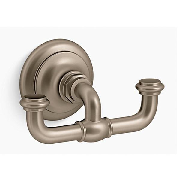 Kohler® Artifacts® K-72572-BV Robe Hook, 38 lb Capacity, 4-7/8 in L, 2-5/8 in H, Metal, Vibrant® Brushed Bronze thumbnail 3
