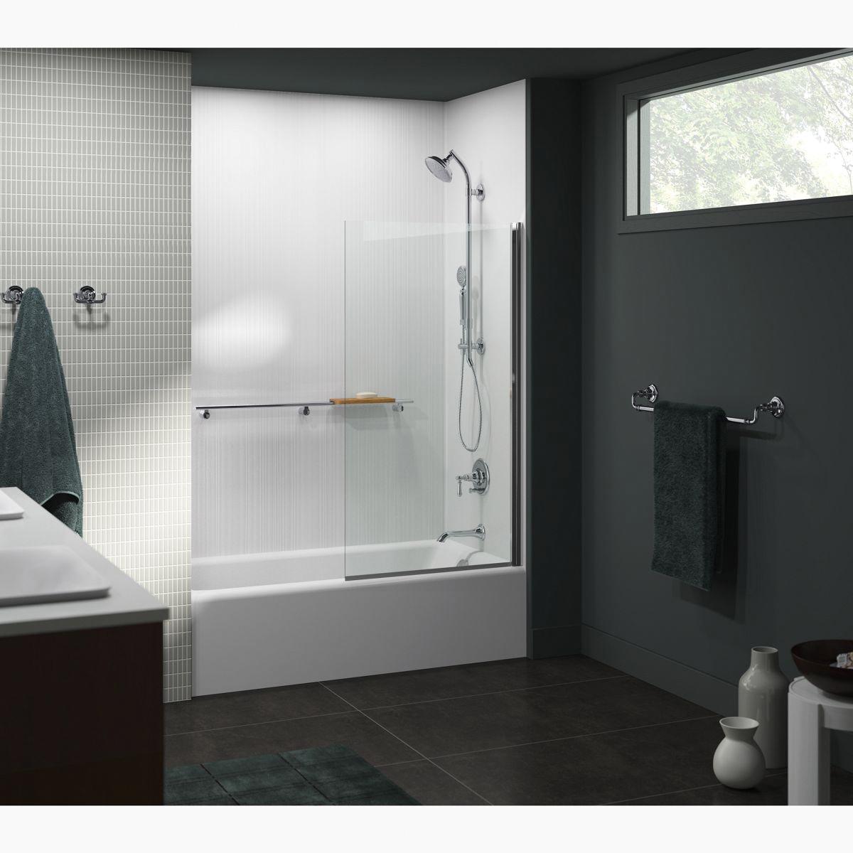Kohler® Bellwether® K-875-96 Bathtub, Soaking Bath Therapy, Rectangular, 60 in L, 32 in W, Left Drain Location thumbnail 2