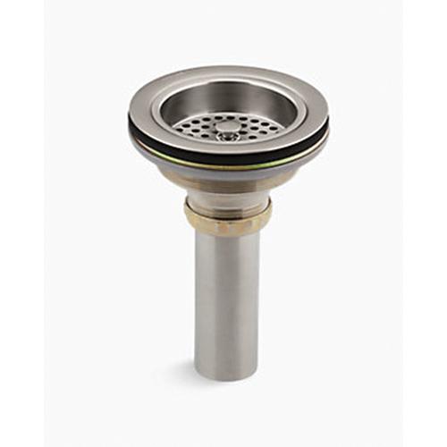 Kohler&reg; K-8801-VS Duostrainer&reg; Brass Manual Sink Strainer With Tailpiece, 4-1/2 inch Dia