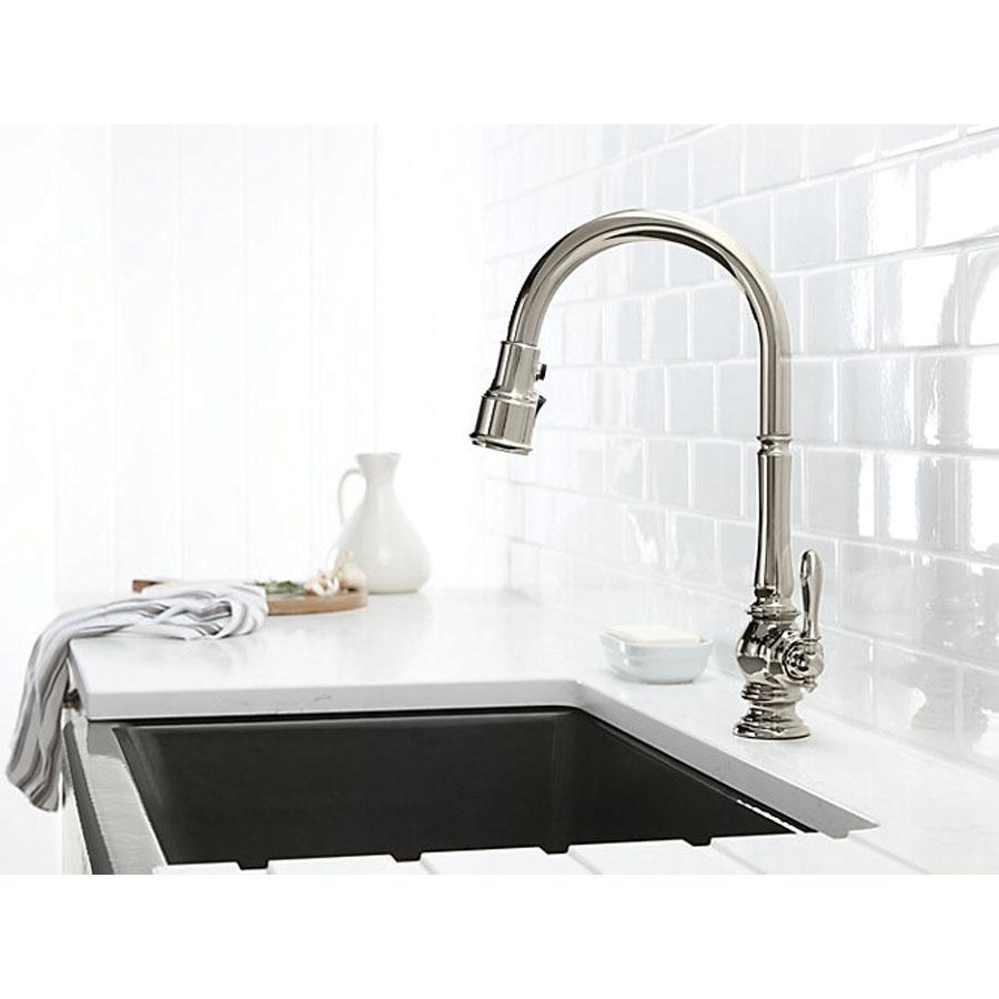 Kohler® Artifacts® K-99259-2BZ Kitchen Faucet, Deck, Pull-Down, Oil-Rubbed Bronze