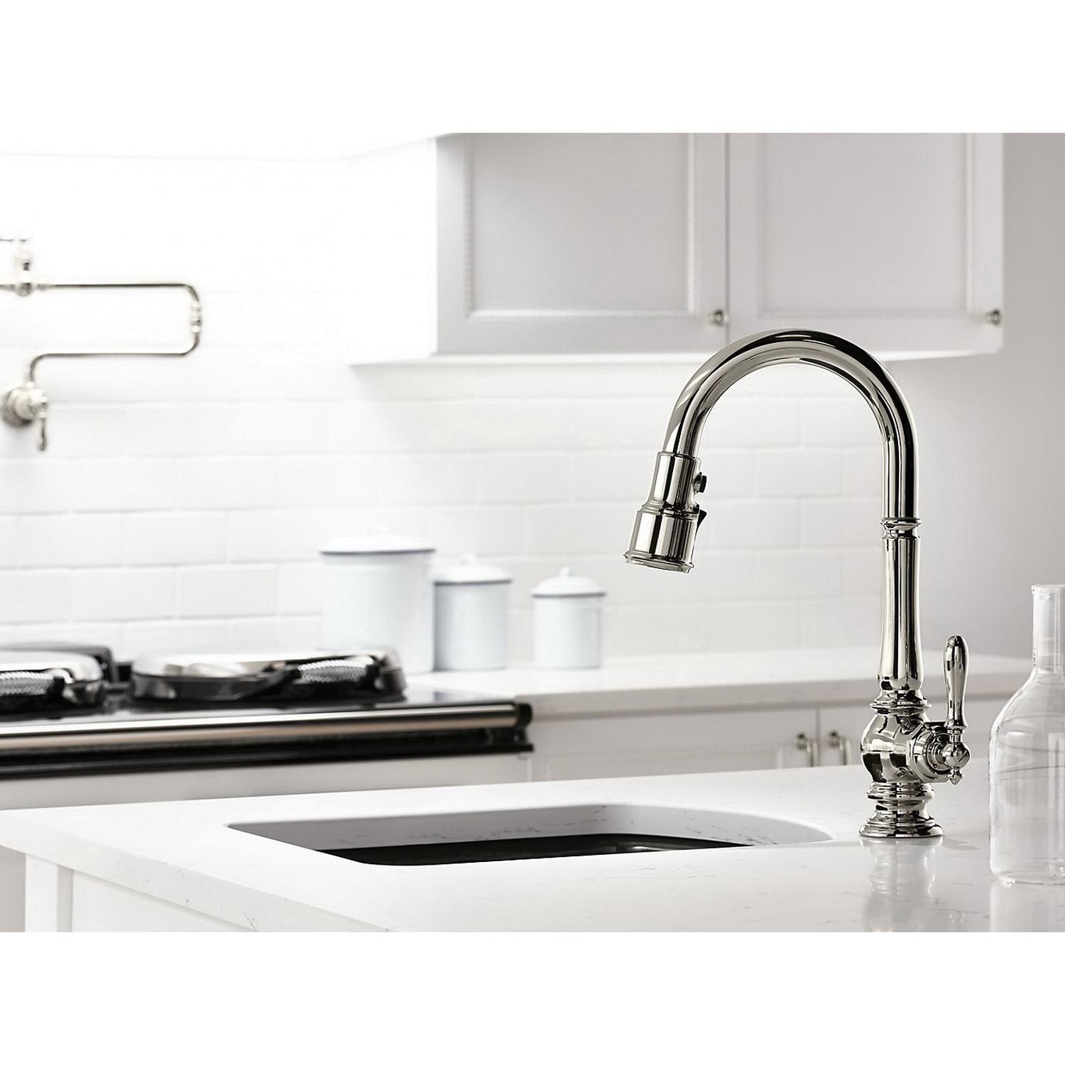 Kohler® Artifacts® K-99261-2BZ Kitchen Faucet, Deck, Pull-Down, Oil-Rubbed Bronze thumbnail 3