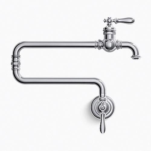 Kohler® Artifacts® K-99270-2BZ Pot Filler Faucet, Wall, Dual-Handle, Oil-Rubbed Bronze thumbnail 3