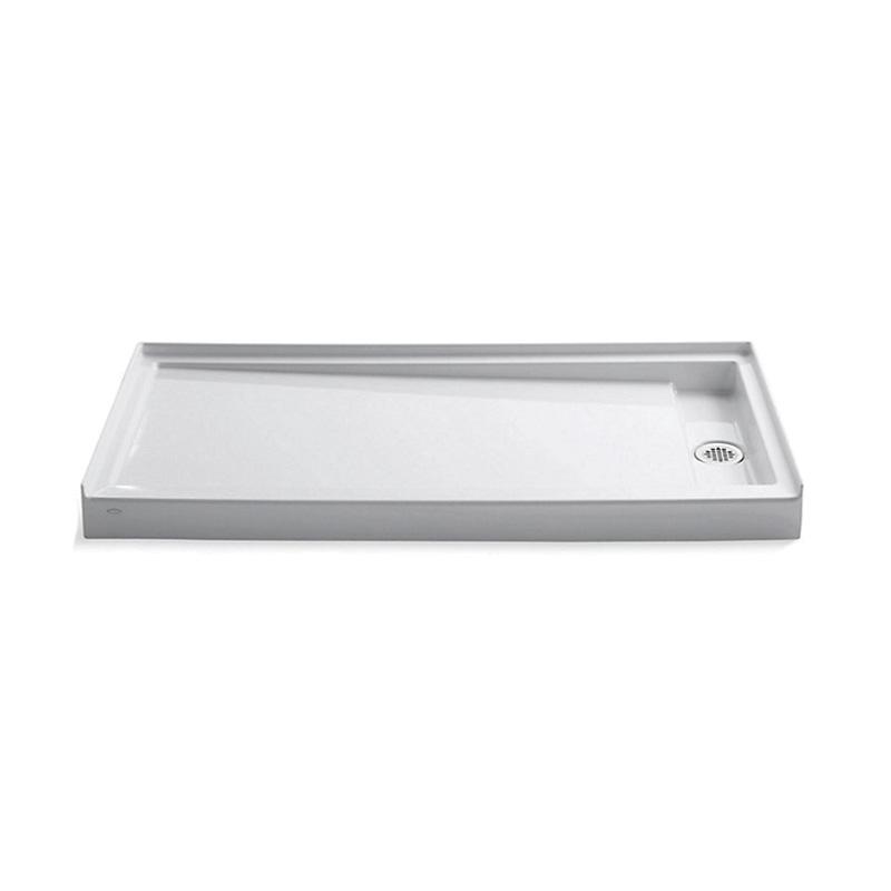 Kohler® K-9948-0 Shower Base, Groove® Collection, White, Right Drain Location, 60 in L, 32 in W, 4-3/4 in D thumbnail 2