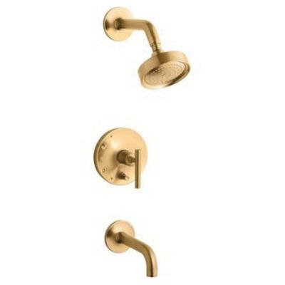 Kohler® Purist® K-T14421-4-2MB Bath and Shower Trim Kit With Pushbutton Diverter and Lever Handle, 1-Handle thumbnail 3