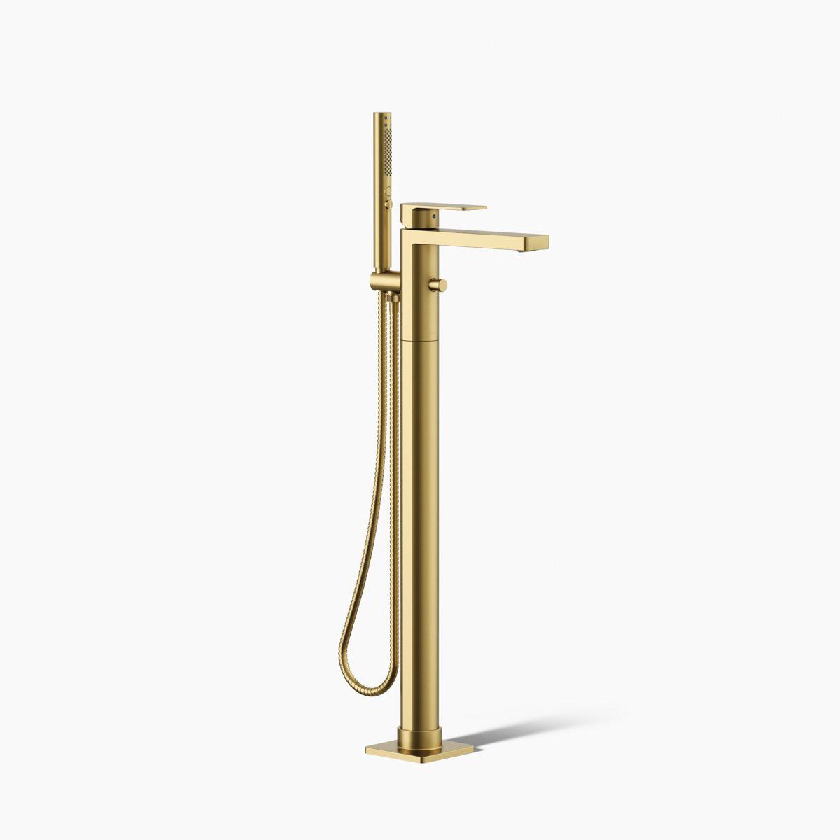 Kohler® Parallel® K-T23492-4-2MB Bath Filler Trim, 1-Handle, 8-11/16 in Spout Reach, Floor-Mount, 10 gpm thumbnail 2