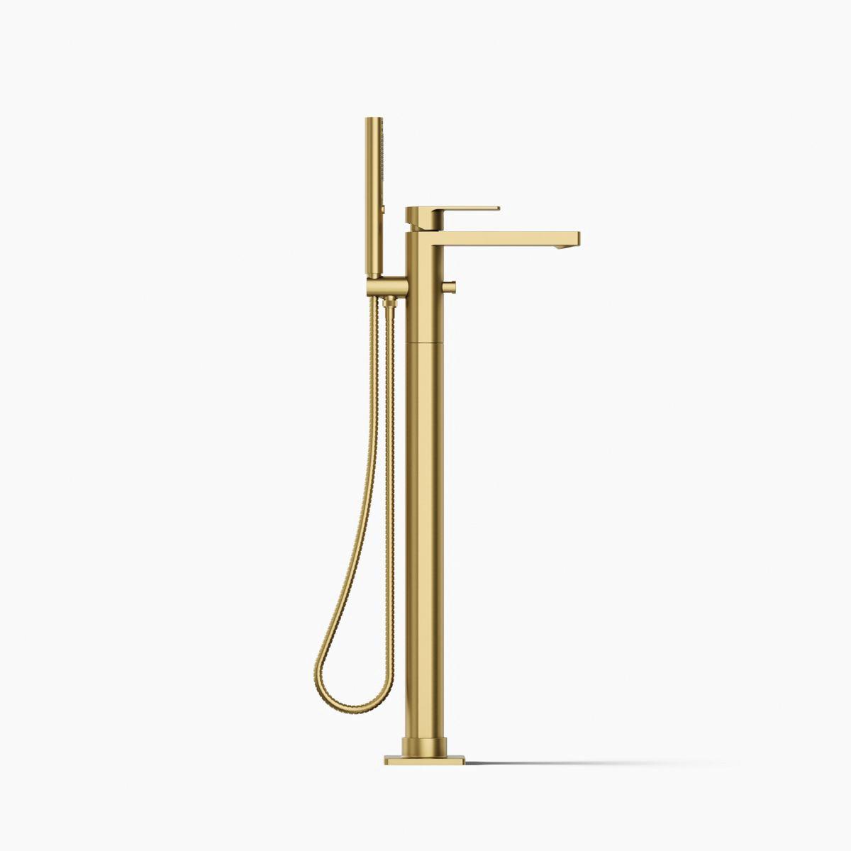 Kohler® Parallel® K-T23492-4-2MB Bath Filler Trim, 1-Handle, 8-11/16 in Spout Reach, Floor-Mount, 10 gpm