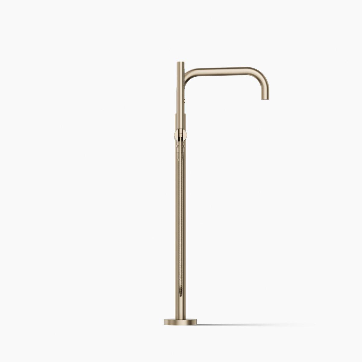 Kohler® Purist® K-T97328-4-BV Bath Filler Trim, Fixed Spout, 1-Handle, 12-1/16 in Spout Reach, Floor-Mount thumbnail 2