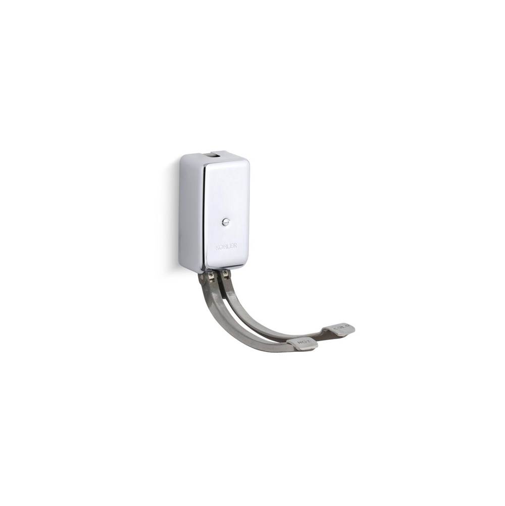 Kohler&reg; Brass K-13816 Double Wall-Mount Foot Control, Polished Chrome