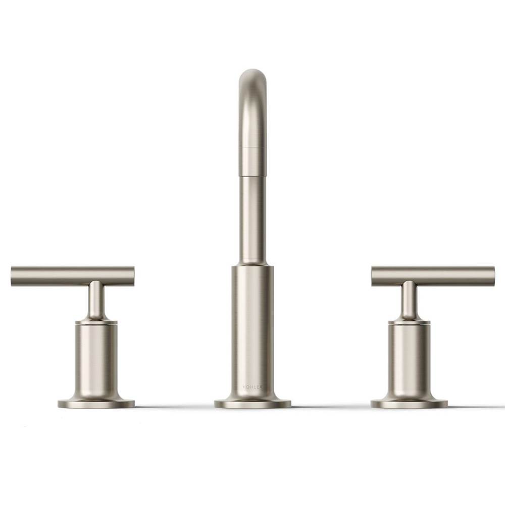 Kohler Purist® K-14406-4-BN 2-Handle 8 to 16 inch Widespread Lavatory Faucet, 1.5 gpm, Vibrant Brushed Nickel